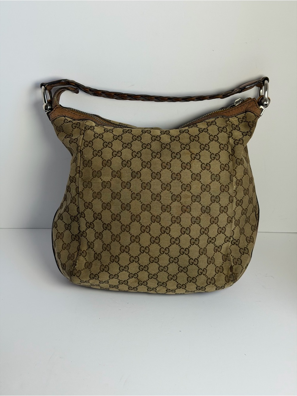 Gucci GG Monogram Canvas Hobo Shoulder Bag - Picture 5 of 16